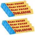 Toblerone Milk Chocolate with Crunchy Almonds 100gm- 8 Pack