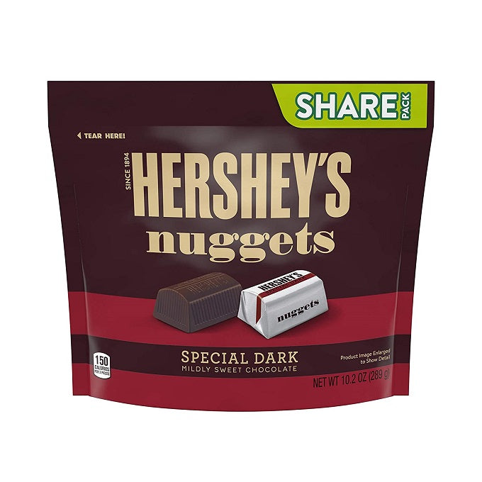 Hersheys Nuggets Special Dark - Mildly Sweet Chocolate, 289gm